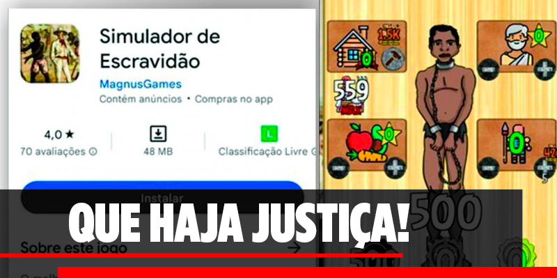 CNN Brasil on X: Além do Google e da Magnus Games, o Ministério Público de  São Paulo investiga usuários que deixaram comentários racistas na avaliação  do jogo Simulador de Escravidão. Para a
